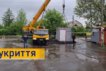 У Краматорській громаді зводять мобільне укриття