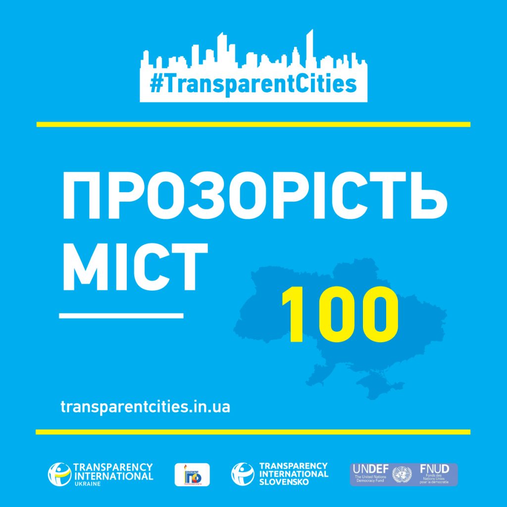 Прозорі міста – рейтинг Transparency International триває