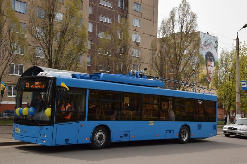 У Краматорську запущено новий тролейбусний маршрут на мікрорайон Лазурний