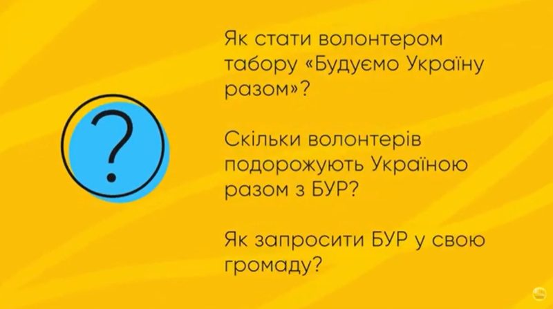 Як стати волонтером табору «Будуємо Україну разом»