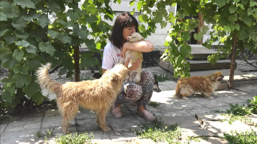 Тетяна Пустовойтова разом з мешканцями «Zoo-City»