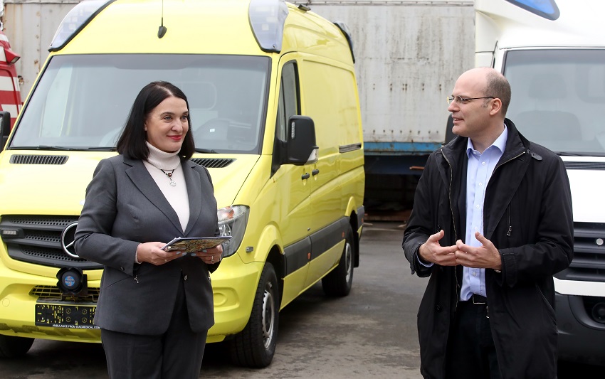 Президентка ГО «SMARTA» Лілія Кісліцина та заступник Голови Місії Посольства Швейцарії в Україні Альваро Боргі