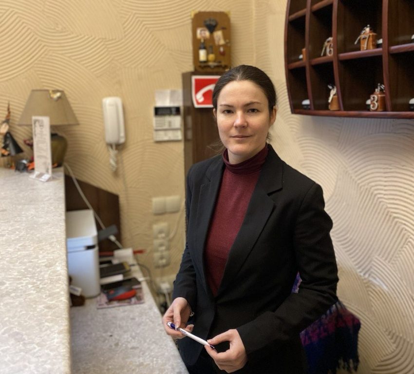 Клієнтка «ВОНА хаб» Людмила на новому робочому місці