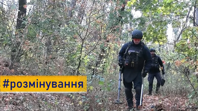 Піротехніки знищили вибухонебезпечні предмети у природному парку «Святі гори» (відео)