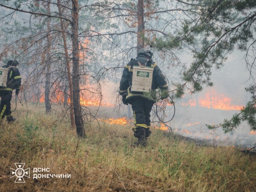 Масштабна лісова пожежа на Лиманщині після авіаудару: локалізовано понад 150 гектарів займання