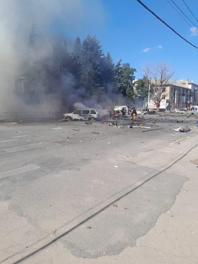 Ворожі удари по Дружківці: щонайменше п’ятеро поранених (оновлено)