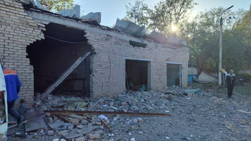 Окупанти зруйнували будівлю міськгазу в Костянтинівці (фото)