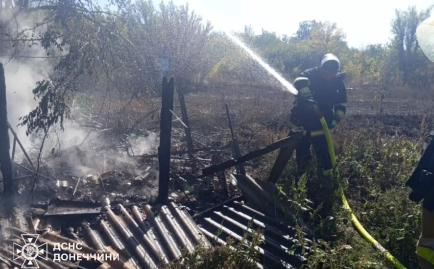 Рятувальники на Донеччині погасили 10 пожеж (фото)